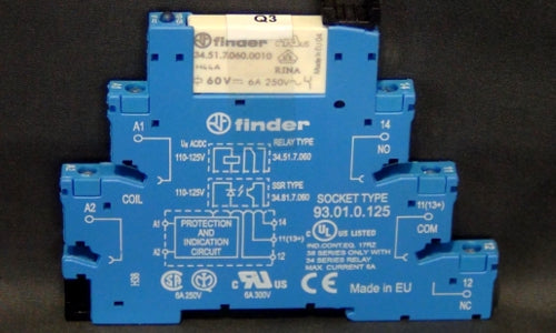 Finder 93.01.0.125 Q2 Q3 & Q7 Relay Socket – Critical Power Superstore